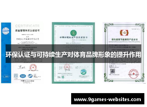 环保认证与可持续生产对体育品牌形象的提升作用